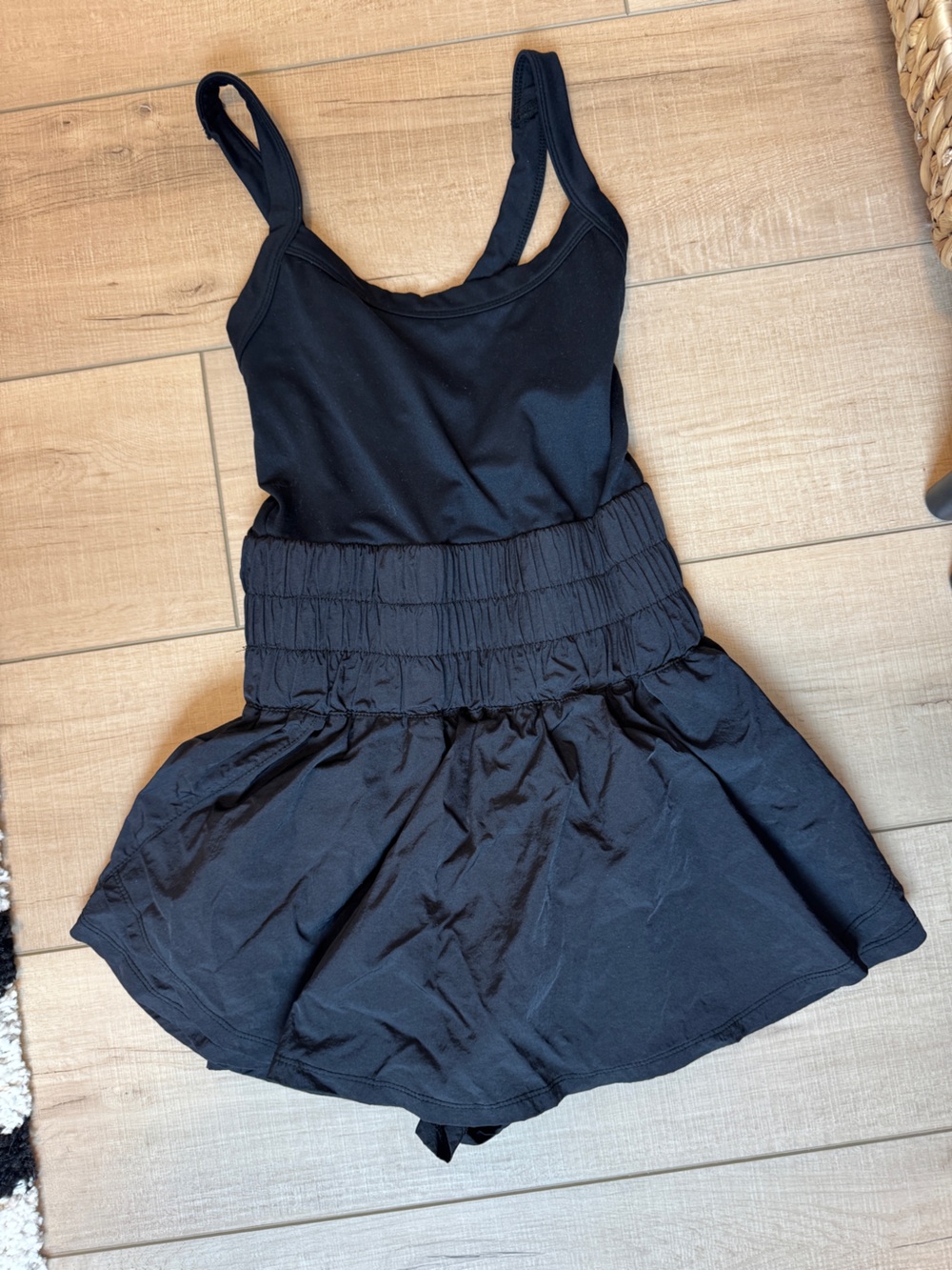 Free People For Movement Black Sleevelees Romper XS